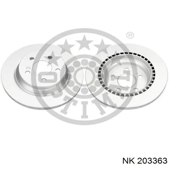 Диск гальмівний задній NK 203363