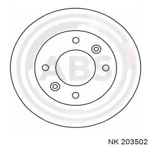 Гальмівні диски передні 203502 NK