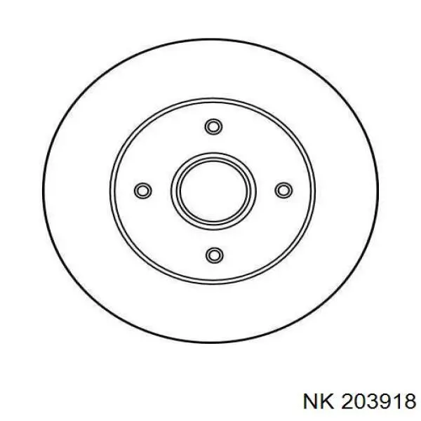 Диск гальмівний задній NK 203918