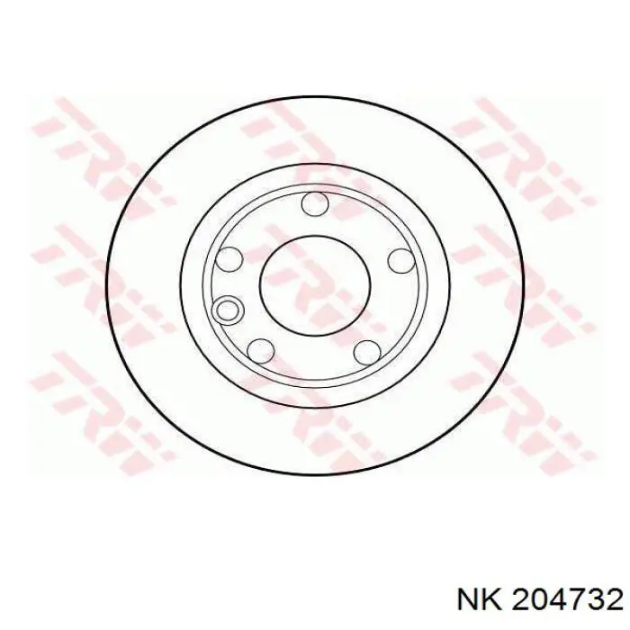 204732 NK Гальмо дискове переднє