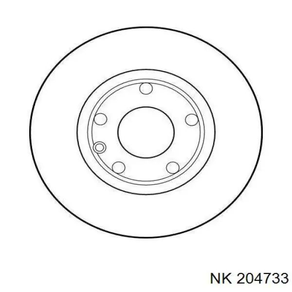 Диск переднього гальма NK 204733 ціна, від 35.40 USD