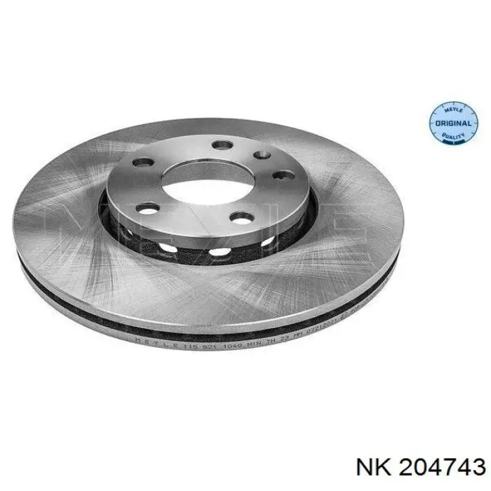 204743 NK диск гальмівний передній