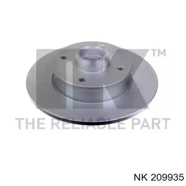 209935 NK диск гальмівний задній