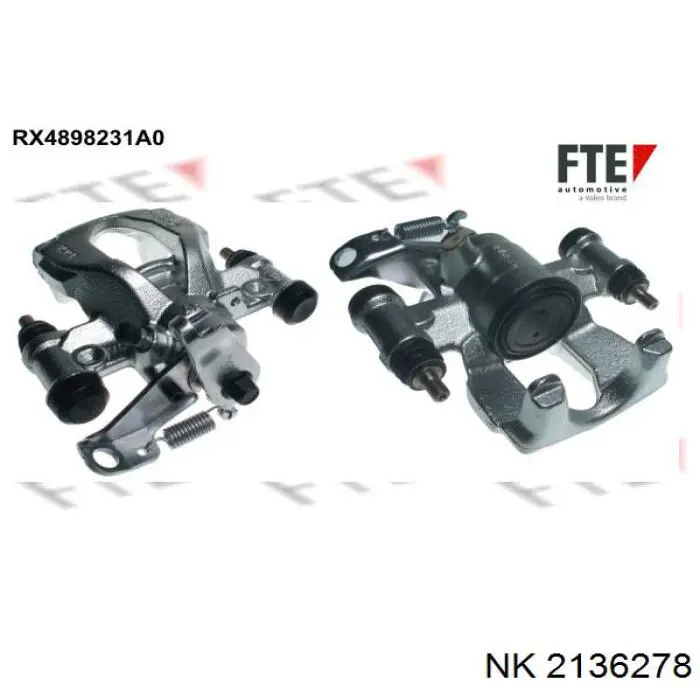 Супорт гальмівний задній правий NK 2136278 ціна, від 68.15 USD
