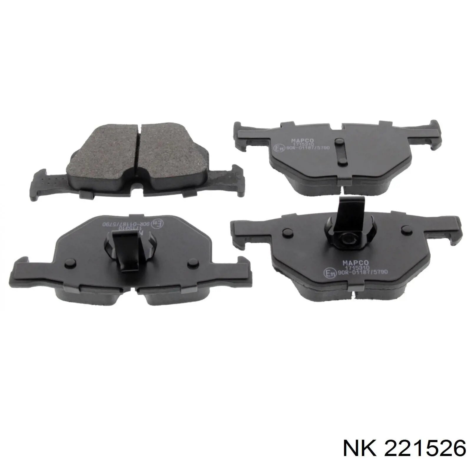 Задні дискові колодки NK 221526