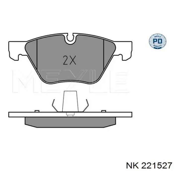 221527 NK колодки гальмівні передні, дискові