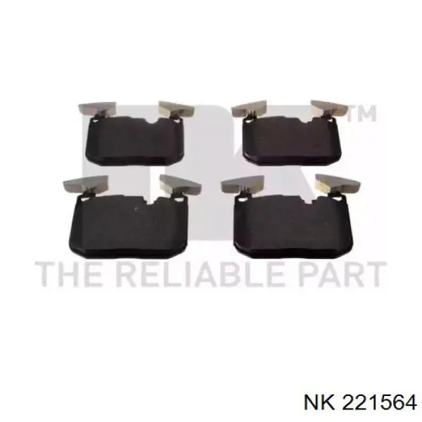 221564 NK колодки гальмівні передні, дискові