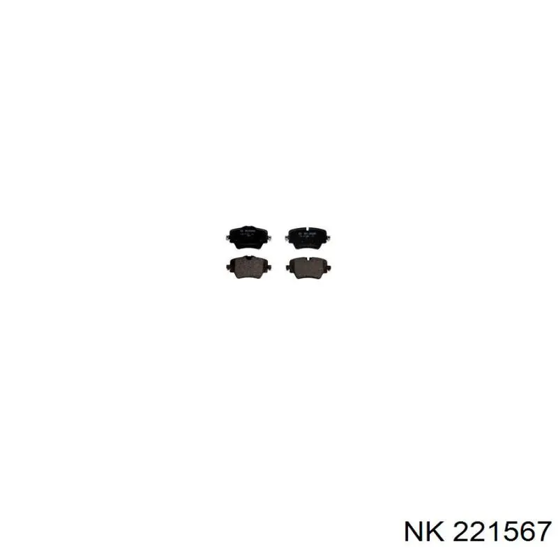 Купити 221567 NK Колодки гальмівні передні, дискові
