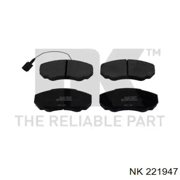 221947 NK колодки гальмівні передні, дискові