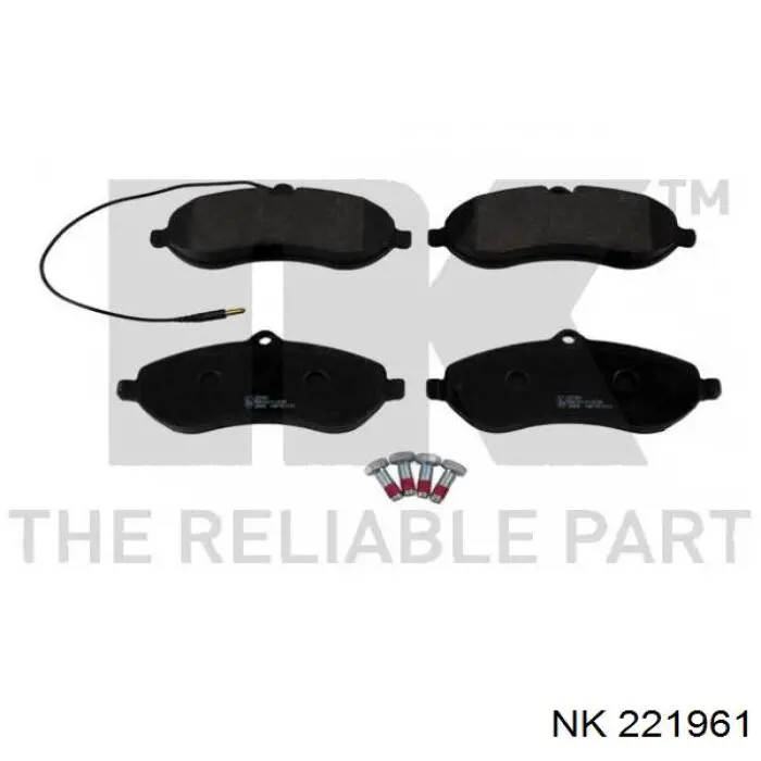 221961 NK колодки гальмівні передні, дискові