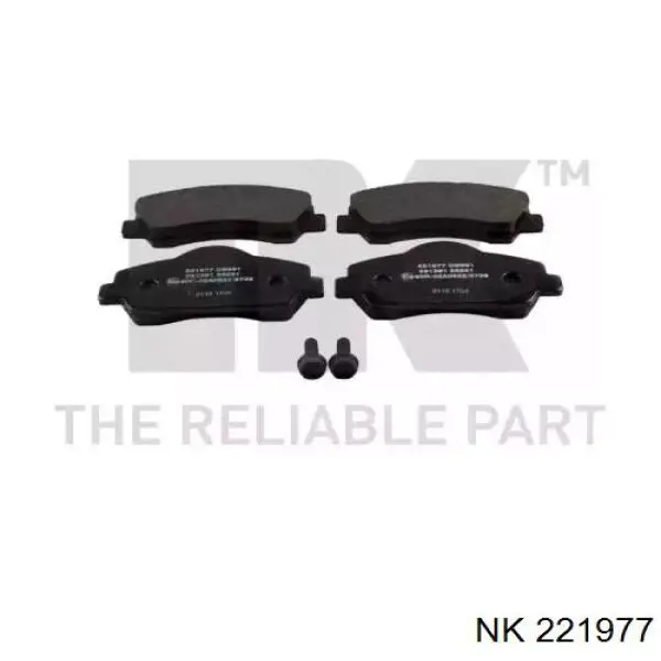 221977 NK колодки гальмівні передні, дискові