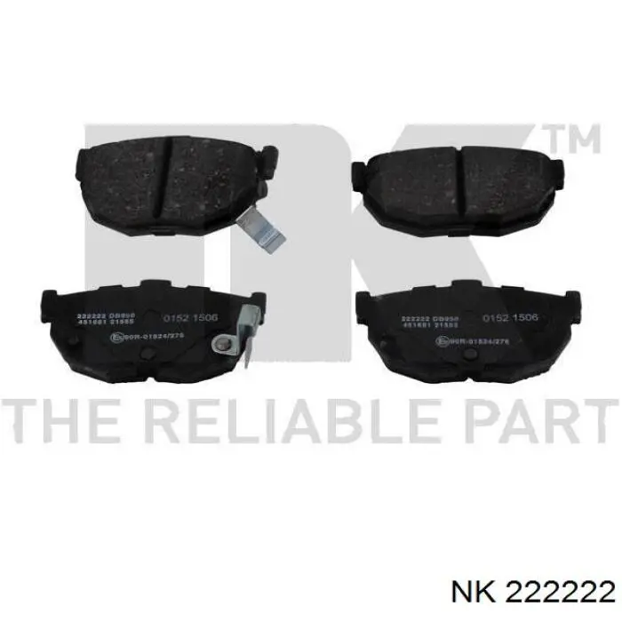 Задні гальмівні колодки NK 222222 ціна, від 13.97 USD