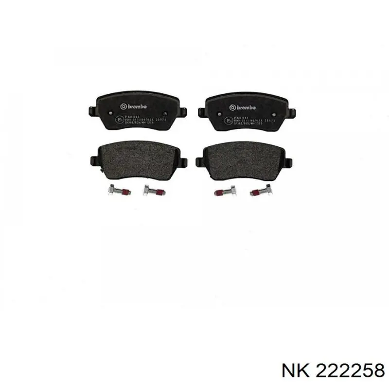Гальмівні колодки NK 222258 ціна, від 21.96 USD