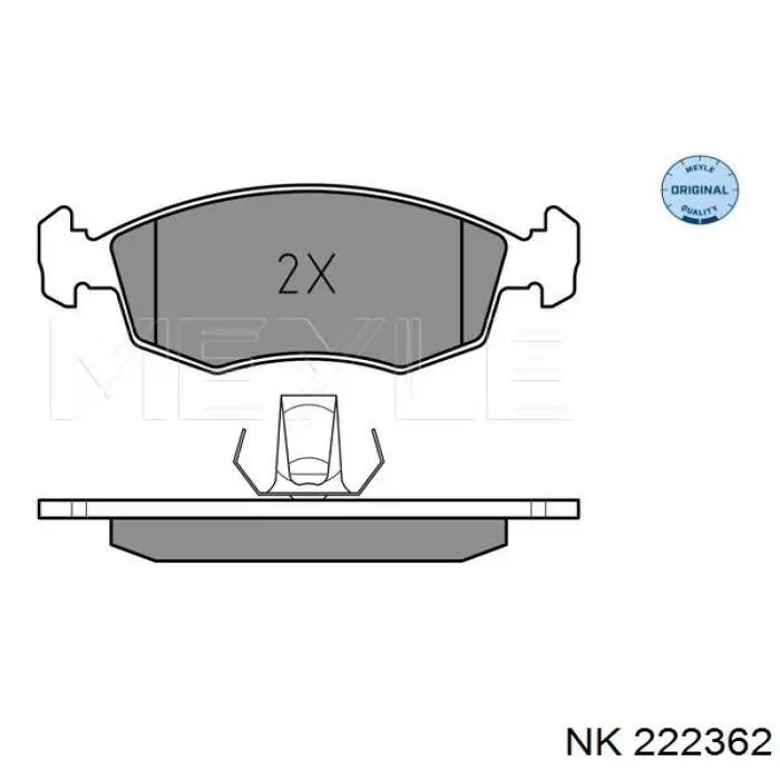 Гальмівні колодки NK 222362 ціна, від 17.40 USD