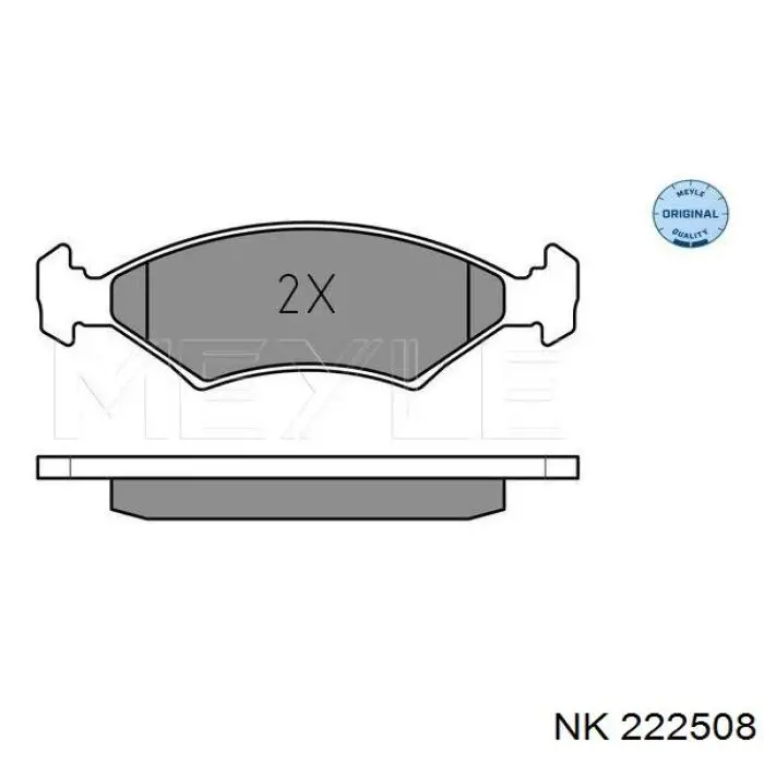 Купити 222508 NK Колодки гальмівні передні, дискові