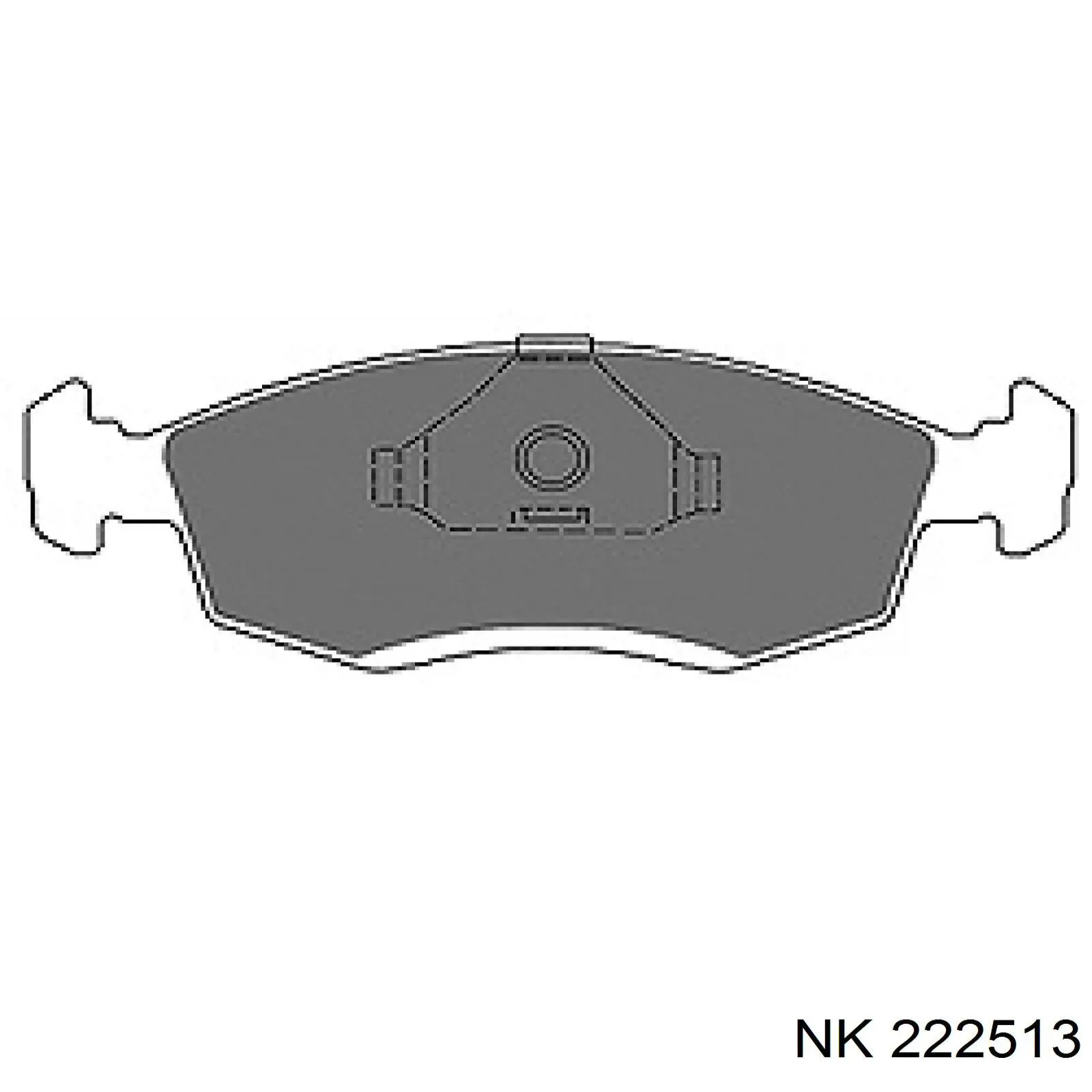 Колодки гальмівні передні, дискові 222513 NK