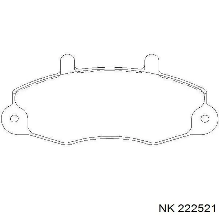 Купити 222521 NK Колодки гальмівні передні, дискові