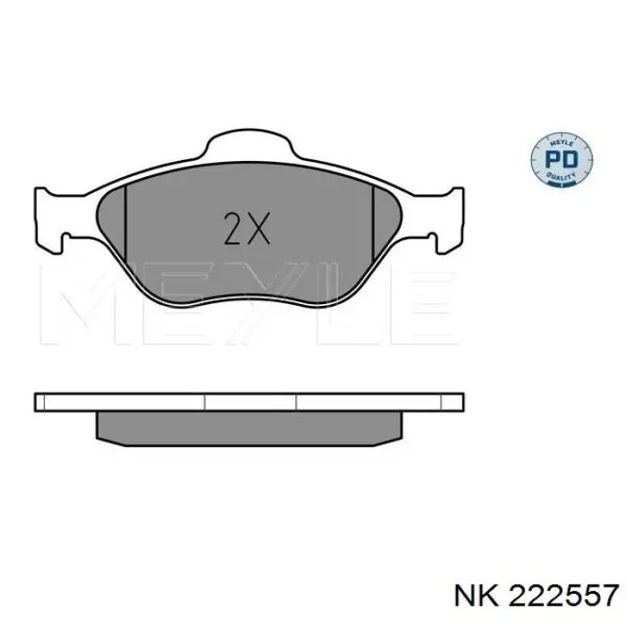 Гальмівні колодки NK 222557 ціна, від 21.31 USD
