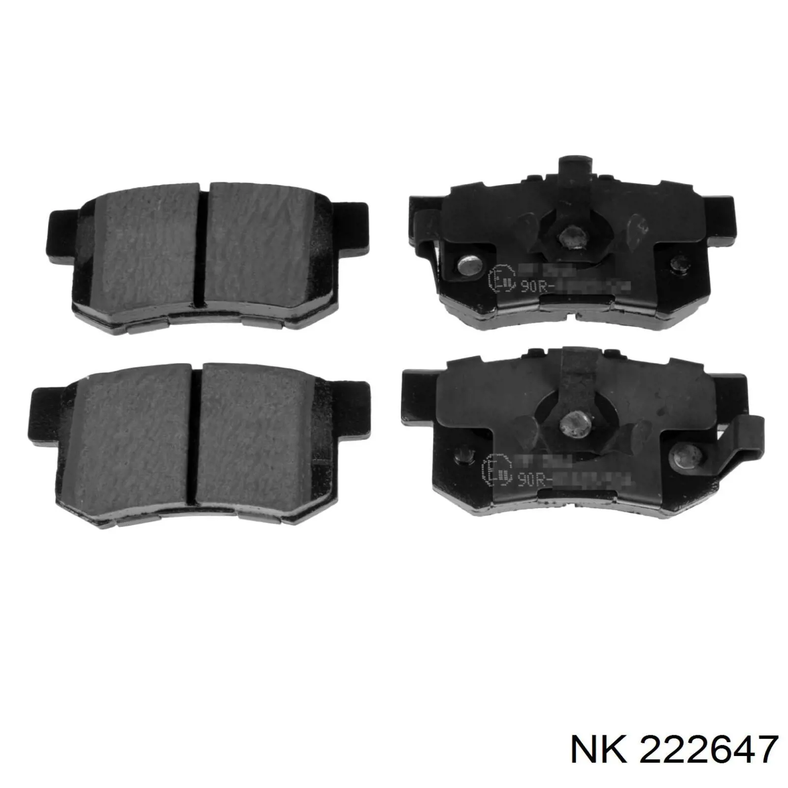 222647 NK Колодки гальмівні задні, дискові