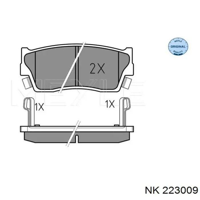 Купити 223009 NK Задні колодки