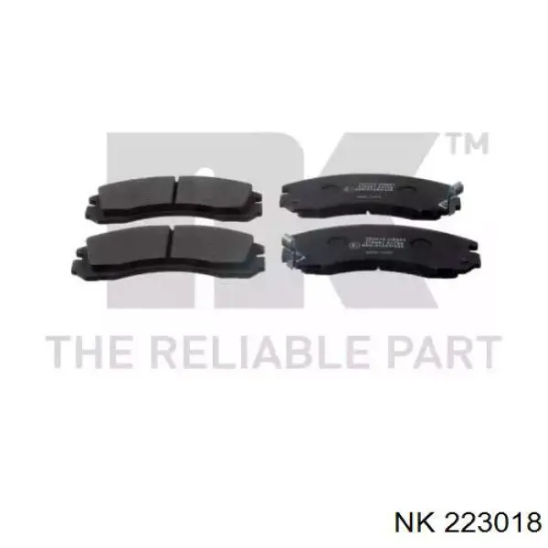 223018 NK колодки гальмівні передні, дискові