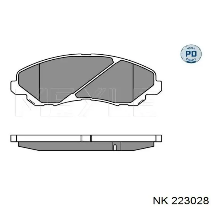223028 NK колодки гальмівні передні, дискові