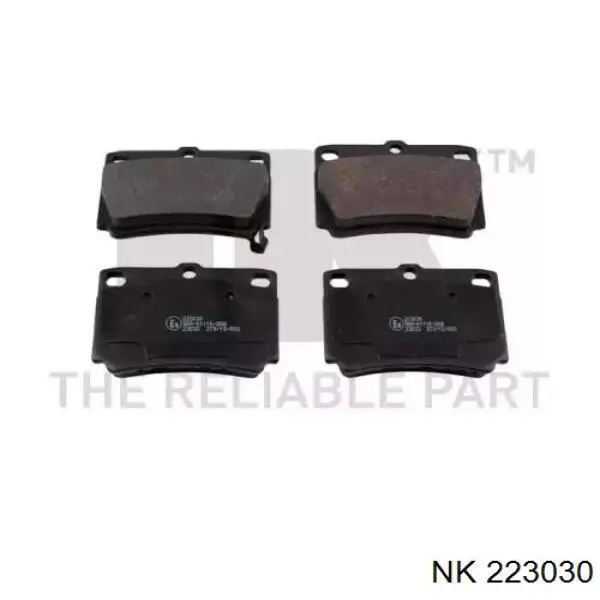 Задні гальмівні колодки NK 223030 ціна, від 20.88 USD