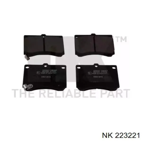 Гальмівні колодки NK 223221 ціна, від 10.51 USD
