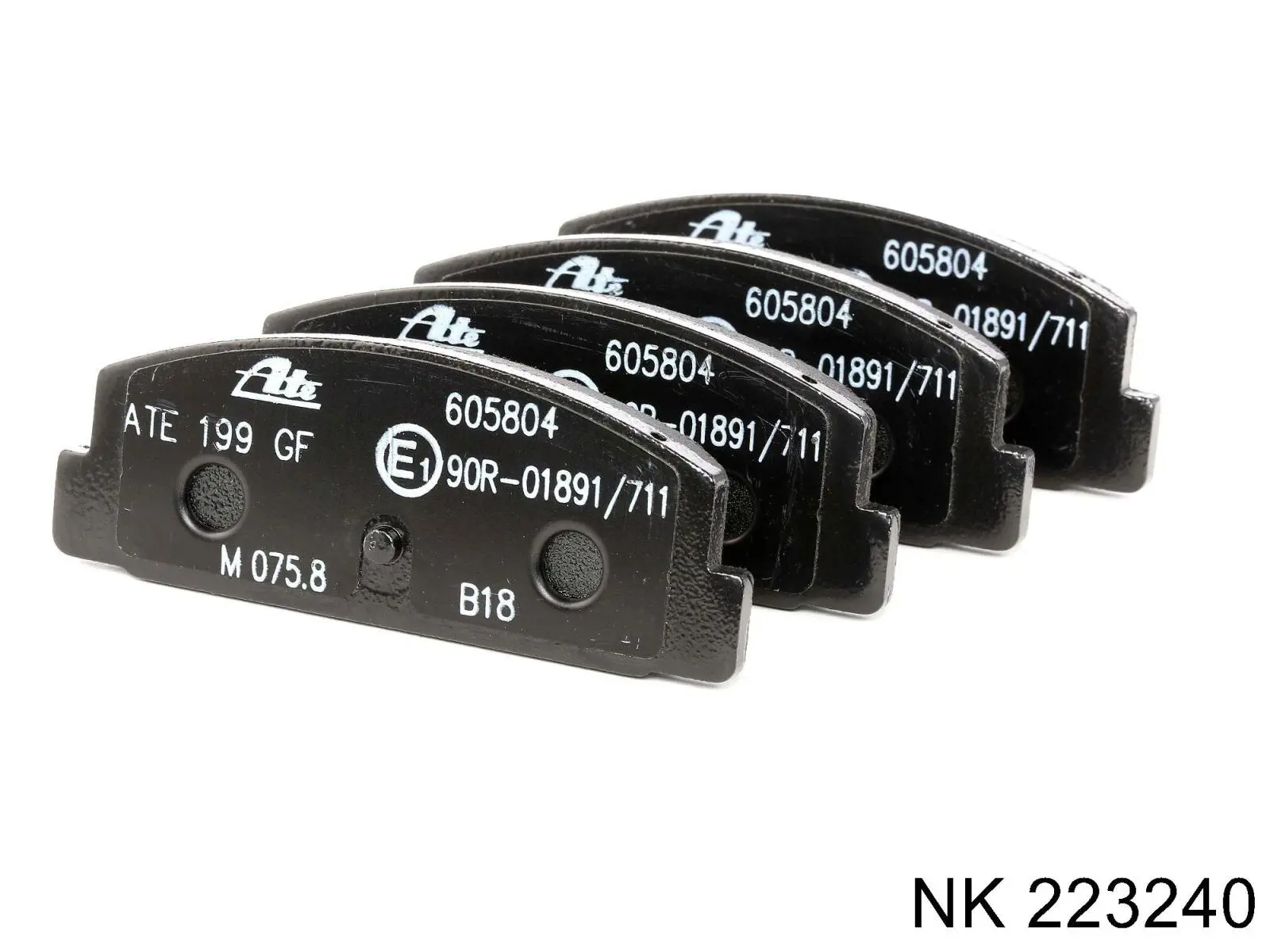 Задні гальмівні колодки NK 223240 ціна, від 14.81 USD