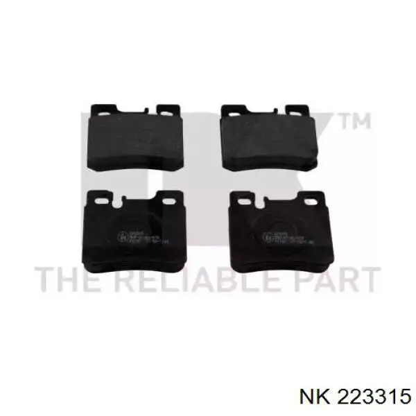 Задні гальмівні колодки NK 223315 ціна, від 13.72 USD
