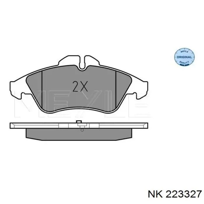 223327 NK колодки гальмівні передні, дискові