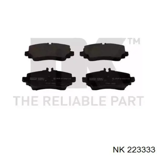 223333 NK колодки гальмівні передні, дискові