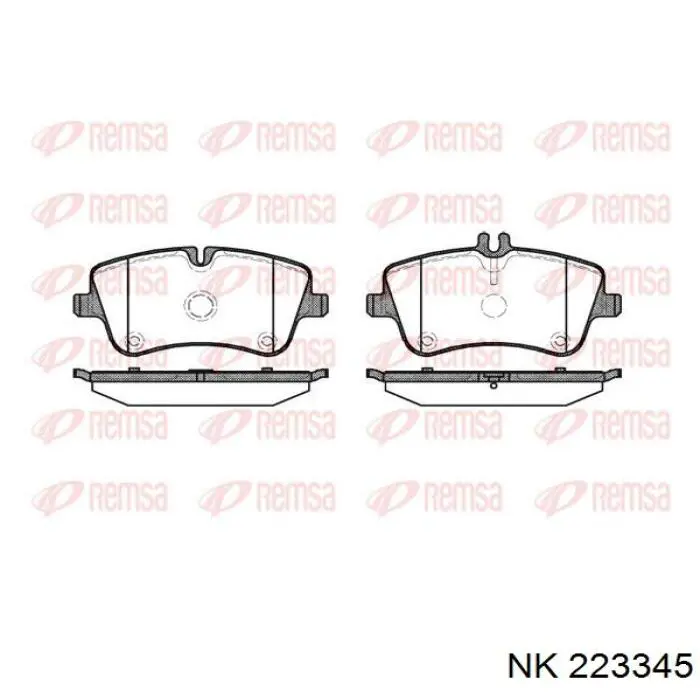 Гальмівні колодки NK 223345 ціна, від 22.00 USD