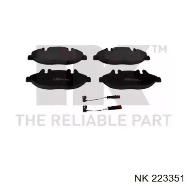 223351 NK колодки гальмівні передні, дискові