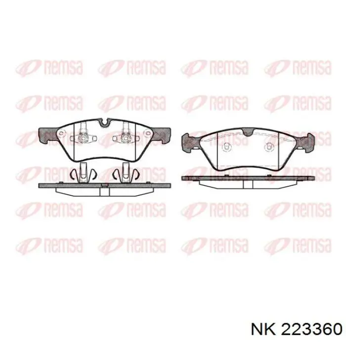 Гальмівні колодки NK 223360 ціна, від 33.59 USD