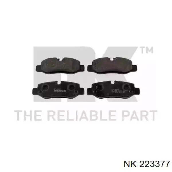 223377 NK колодки гальмові задні, дискові