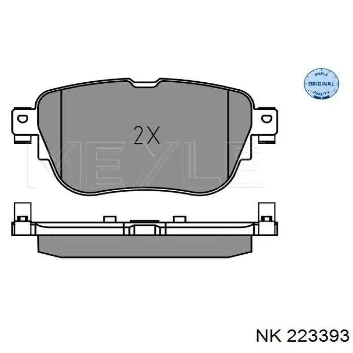Гальмівні колодки NK 223393 ціна, від 33.52 USD
