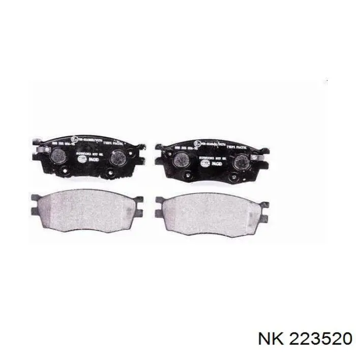 Гальмівні колодки NK 223520 ціна, від 14.96 USD