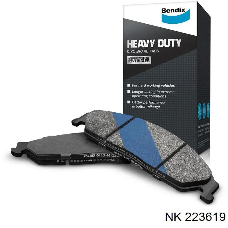 Задні гальмівні колодки NK 223619 ціна, від 14.27 USD