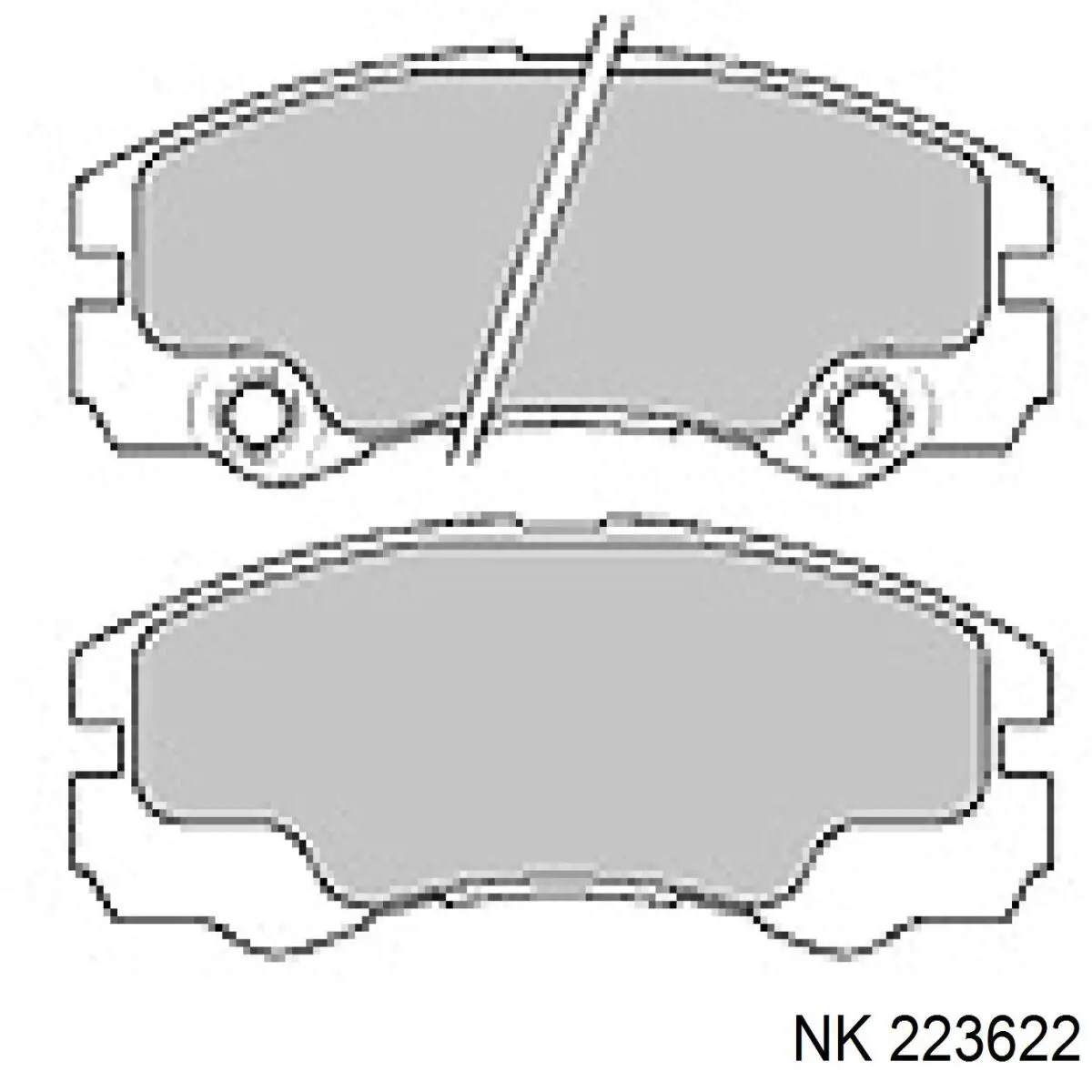 Гальмівні колодки NK 223622 ціна, від 26.61 USD