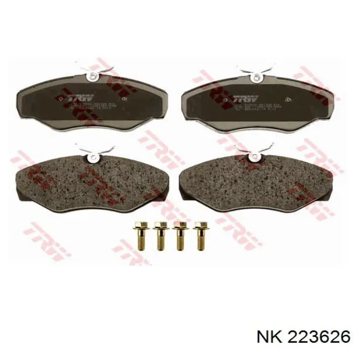 Гальмівні колодки NK 223626 ціна, від 22.05 USD