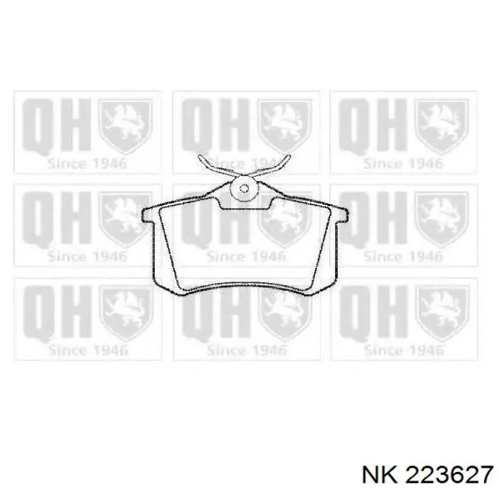 Задні гальмівні колодки NK 223627 ціна, від 18.22 USD