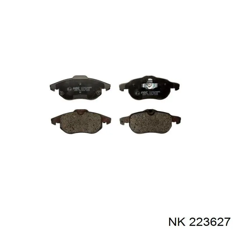 Задні гальмівні колодки 223627 NK