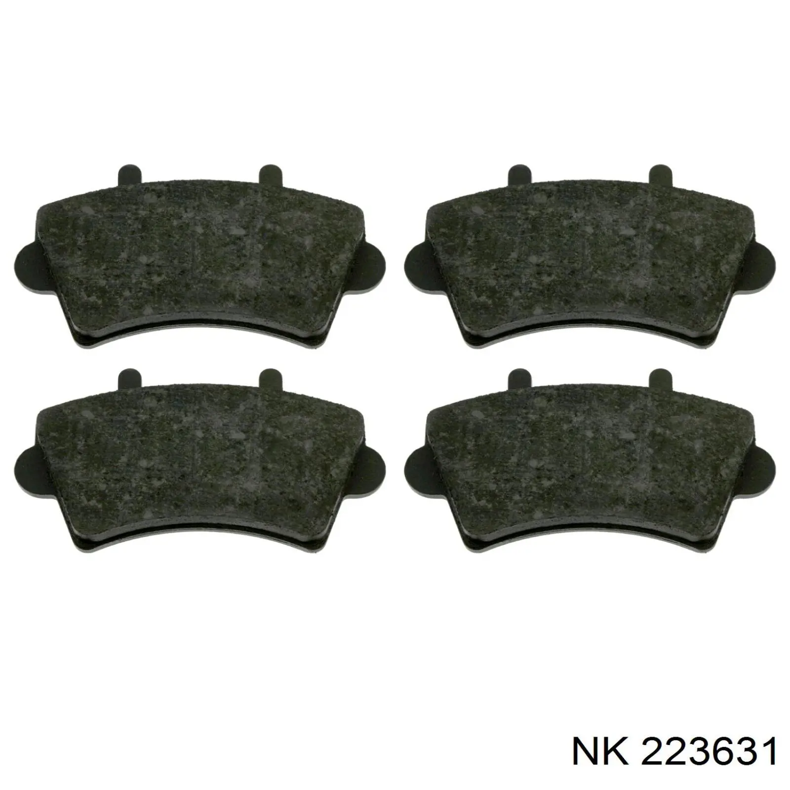 Гальмівні колодки NK 223631 ціна, від 20.29 USD