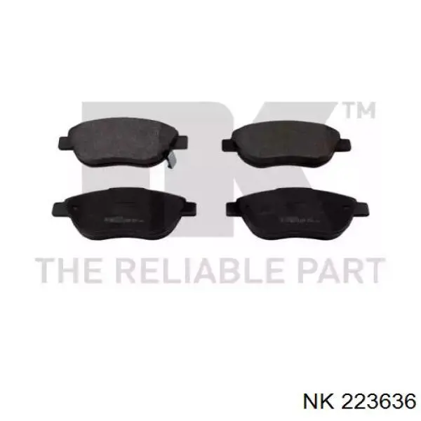 Гальмівні колодки NK 223636 ціна, від 25.68 USD