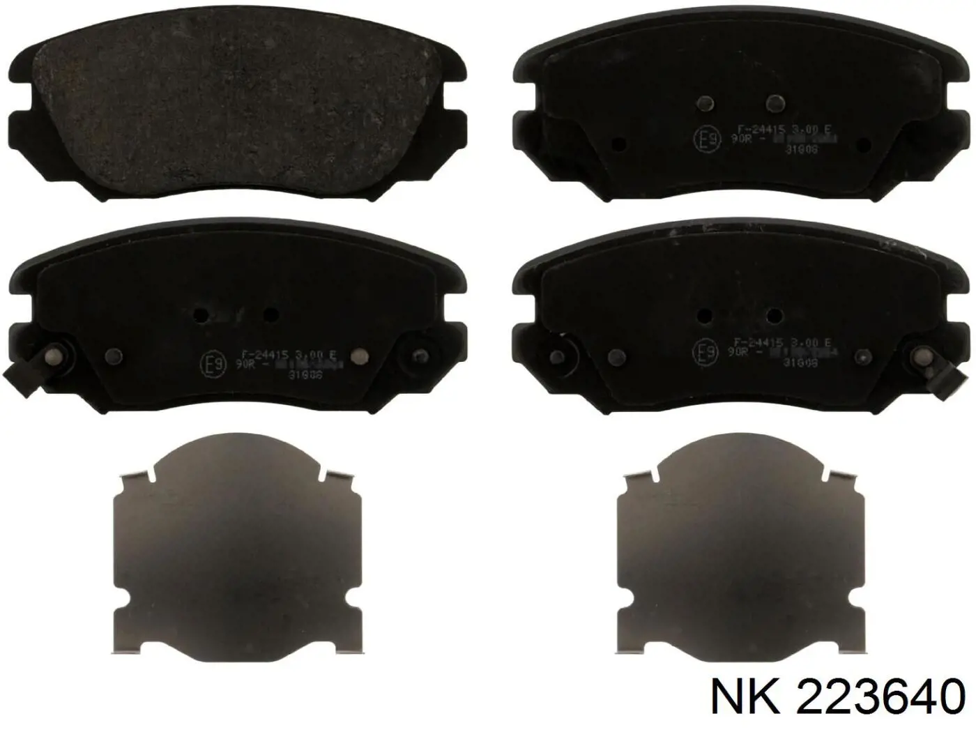 Гальмівні колодки NK 223640 ціна, від 28.45 USD