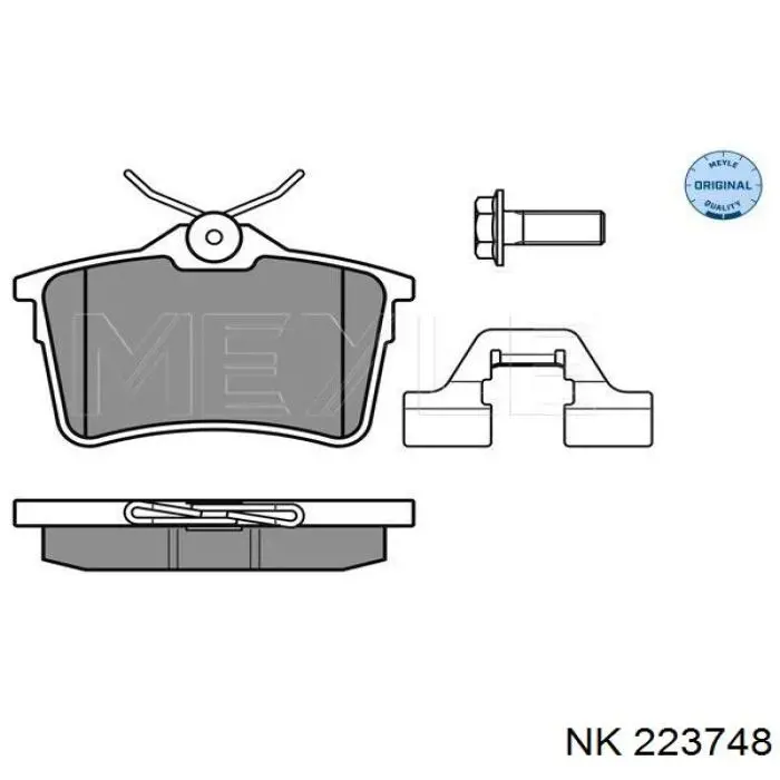 Задні гальмівні колодки NK 223748 ціна, від 17.17 USD