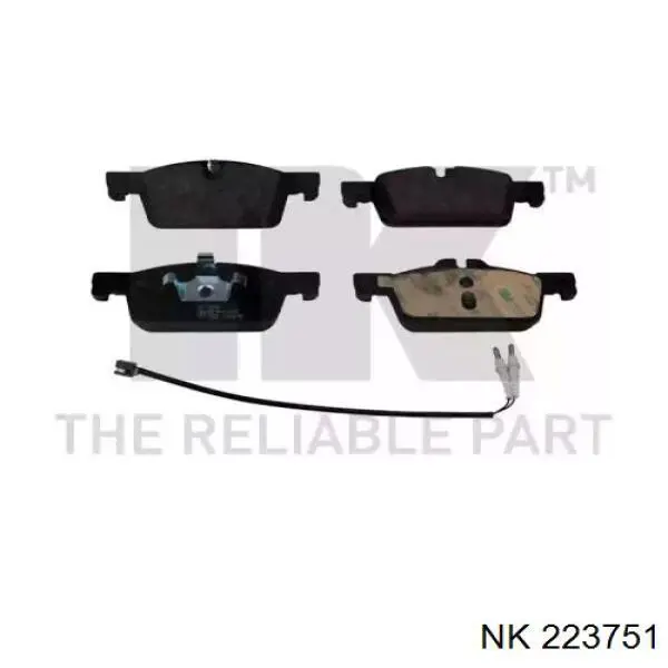 Гальмівні колодки NK 223751 ціна, від 35.85 USD