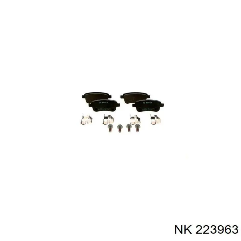 Задні гальмівні колодки NK 223963 ціна, від 17.63 USD