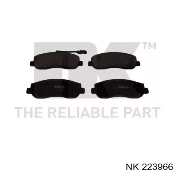 223966 NK колодки гальмівні передні, дискові
